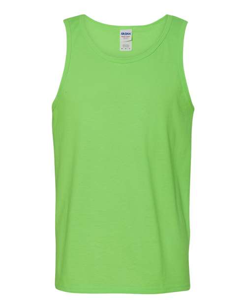 Unisex Heavy Cotton™ Tank Top - Neon Green Front