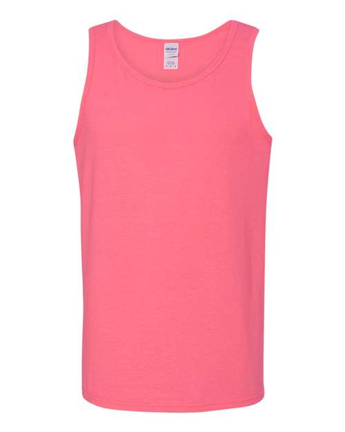 Unisex Heavy Cotton™ Tank Top - Safety Pink Front