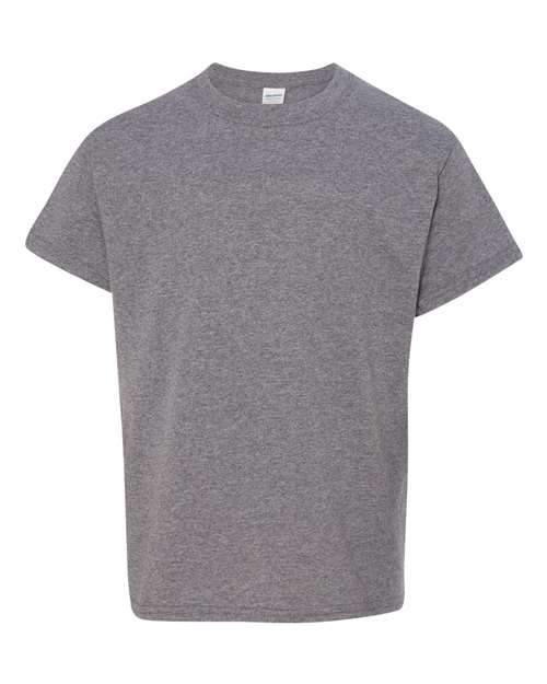 Gildan Youth Heavy Cotton™ T-Shirt - Graphite Heather Front