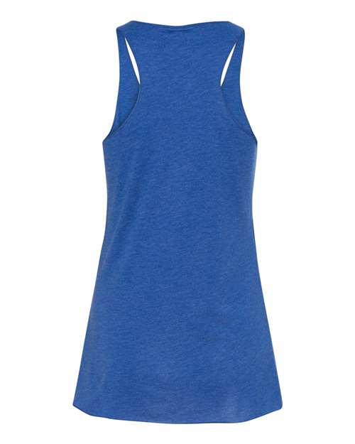 Women's Triblend Racerback Tank - True Royal Triblend Back
