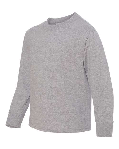 JERZEES Youth Dri-Power® Long Sleeve 50/50 T-Shirt - Side