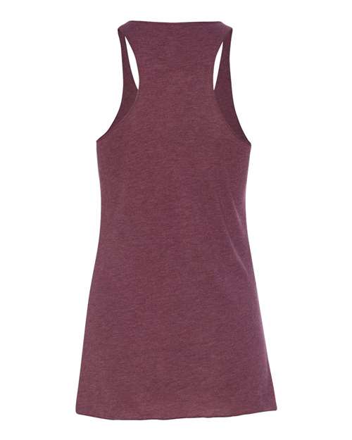 Women's Triblend Racerback Tank - Maroon Triblend Back