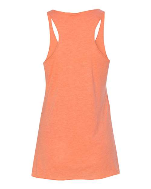 Women's Triblend Racerback Tank - Orange Triblend Back