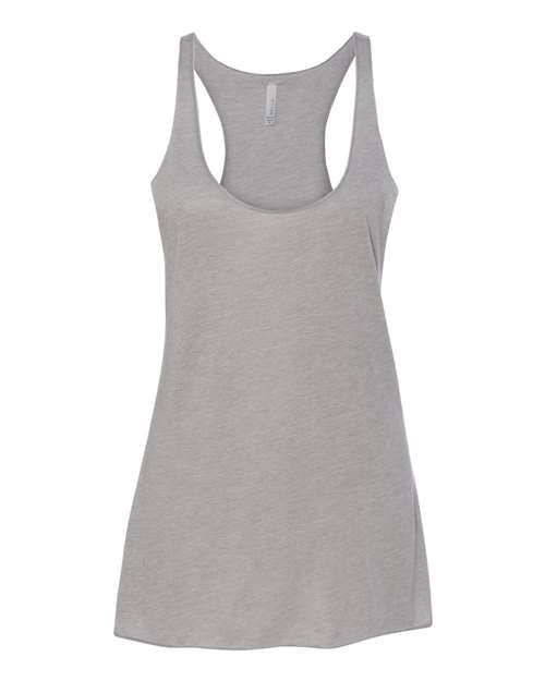 Women's Triblend Racerback Tank - Athletic Grey Triblend Front