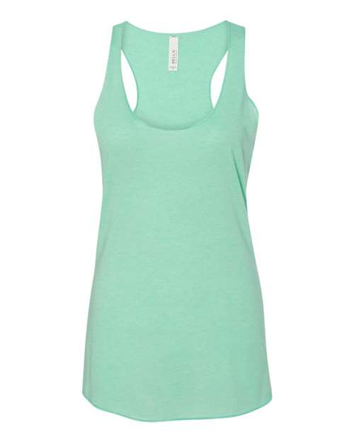 Women's Triblend Racerback Tank - Mint Triblend Front