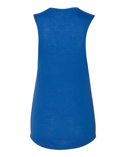 Women's Flowy Scoop Muscle Tank - True Royal Back