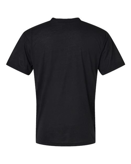 Men's Blackout Polyester Sublimation Tee - White/ Black Back