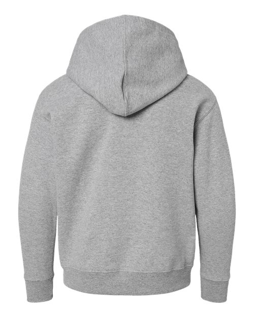 Youth Fleece Hoodie Sweatshirt - Heather Back