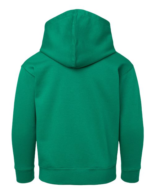 Youth Fleece Hoodie Sweatshirt - Kelly Back