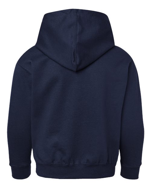 Youth Fleece Hoodie Sweatshirt - Navy Back