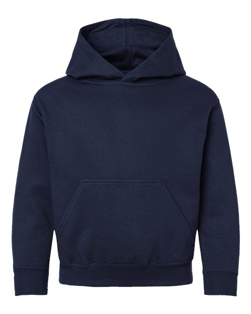 Youth Fleece Hoodie Sweatshirt - Navy Front