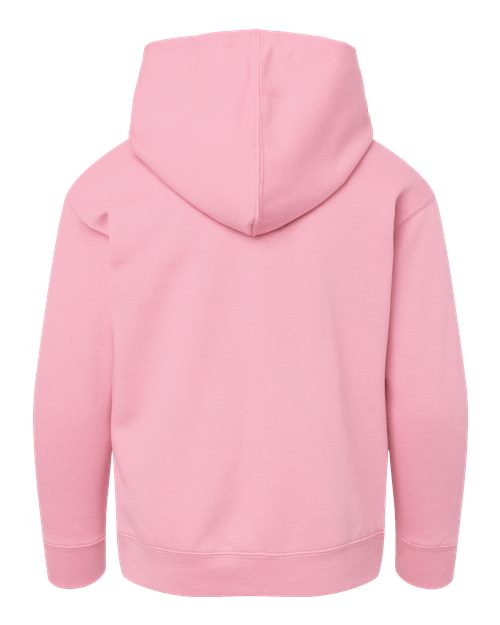 Youth Fleece Hoodie Sweatshirt - Pink Back