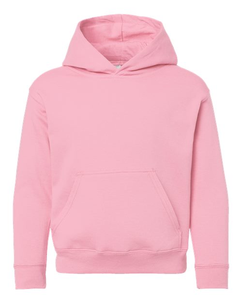 Youth Fleece Hoodie Sweatshirt - Pink Front