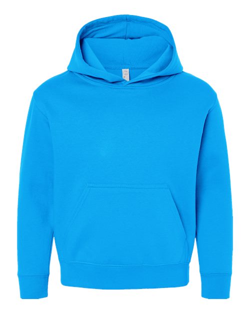 Youth Fleece Hoodie Sweatshirt - Turquoise Front