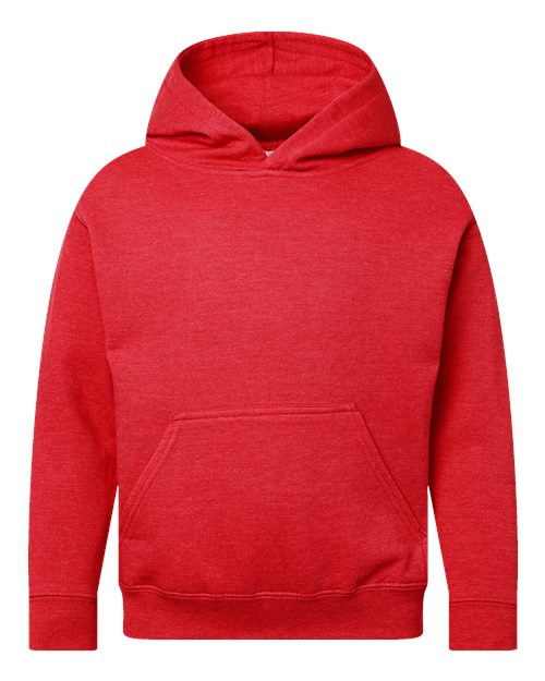 Youth Fleece Hoodie Sweatshirt - Vintage Red Front