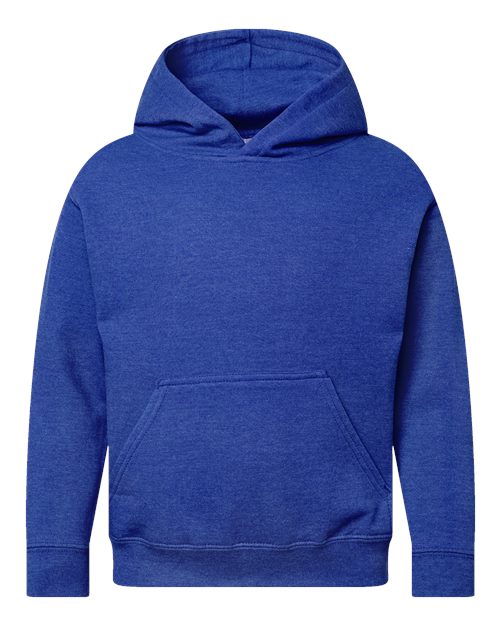 Youth Fleece Hoodie Sweatshirt - Vintage Royal Front