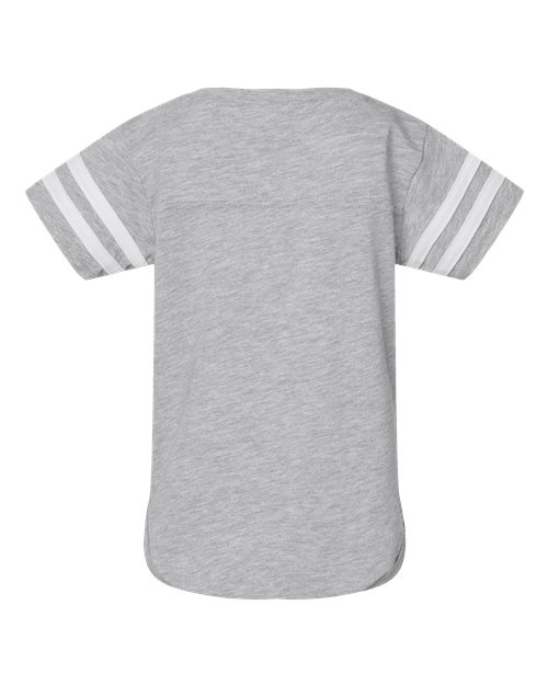 Infant Football Fine Jersey Bodysuit - Vintage Heather/ White Back