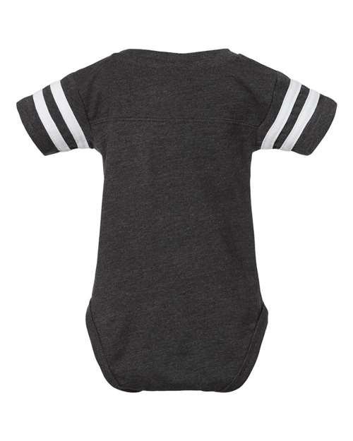 Infant Football Fine Jersey Bodysuit - Vintage Smoke/ White Back
