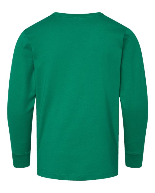 Youth Fine Jersey Long Sleeve Tee - Kelly Back
