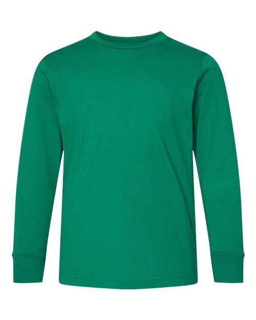 Youth Fine Jersey Long Sleeve Tee - Kelly Front