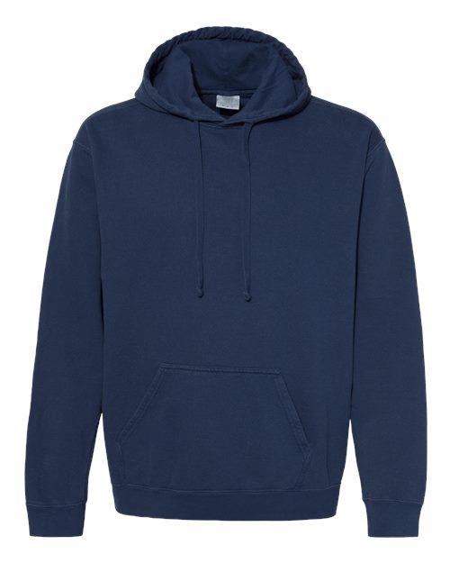 Unisex Garment-Dyed Hooded Sweatshirt - True Navy Front