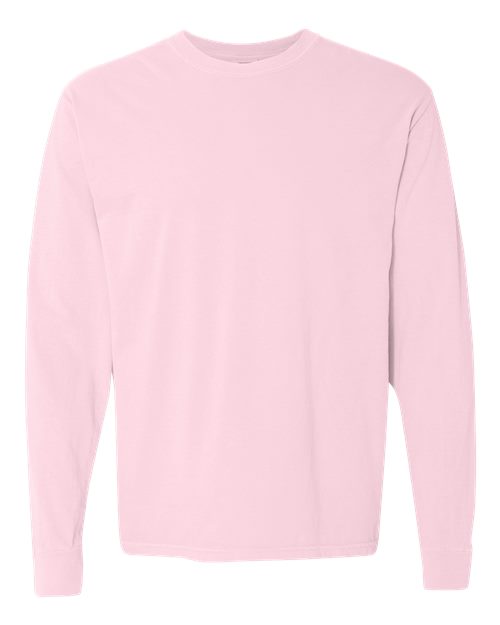 Comfort Colors Unisex Garment-Dyed Heavyweight Long Sleeve T-Shirt - Blossom Front