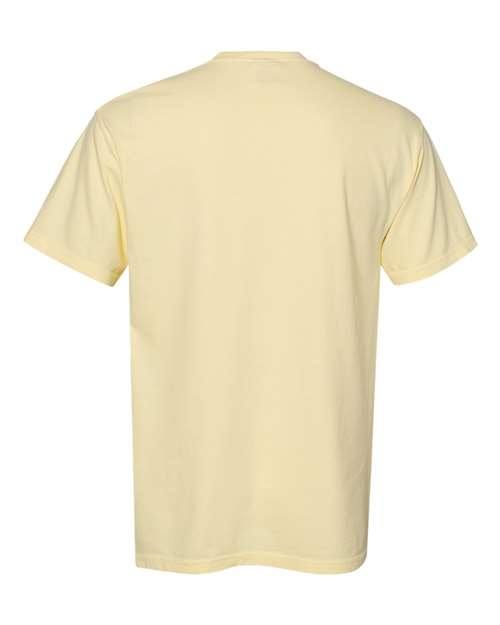 Unisex Garment-Dyed Heavyweight Pocket T-Shirt - Banana Back