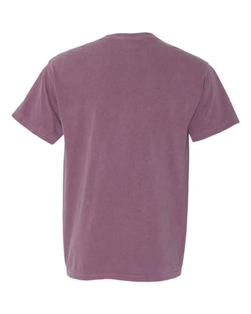 Unisex Garment-Dyed Heavyweight Pocket T-Shirt - Berry Back