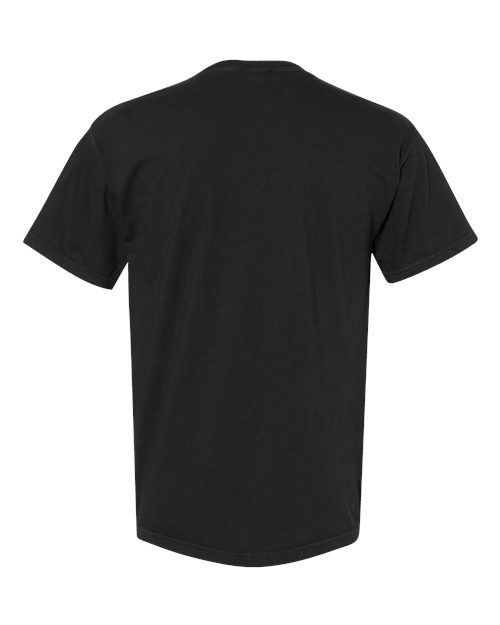 Unisex Garment-Dyed Heavyweight Pocket T-Shirt - Black Back