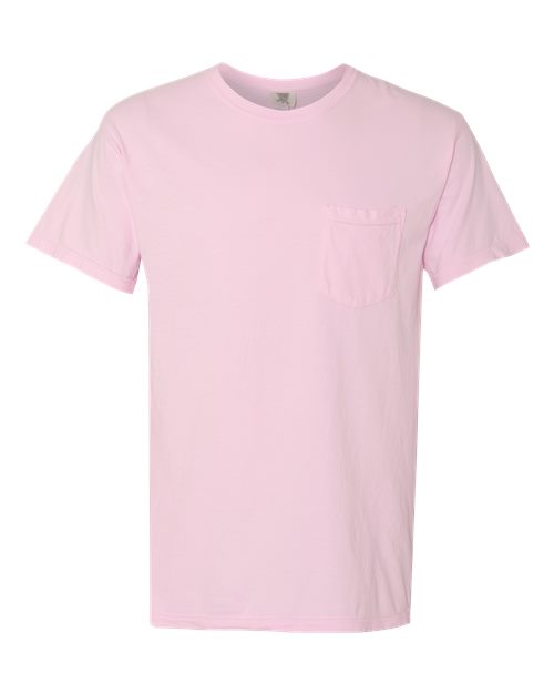 Unisex Garment-Dyed Heavyweight Pocket T-Shirt - Blossom Front