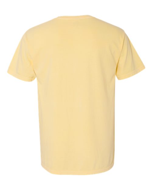 Unisex Garment-Dyed Heavyweight Pocket T-Shirt - Butter Back