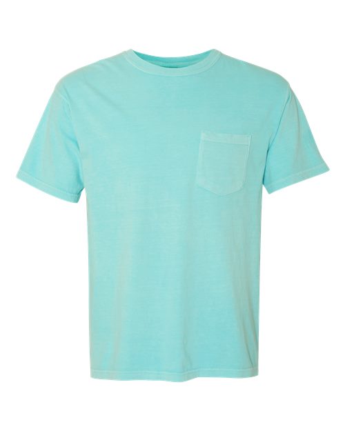 Unisex Garment-Dyed Heavyweight Pocket T-Shirt - Chalky Mint Front