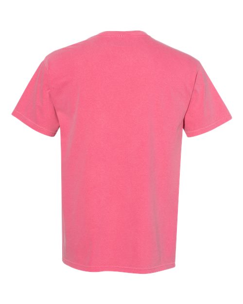 Unisex Garment-Dyed Heavyweight Pocket T-Shirt - Crunchberry Back