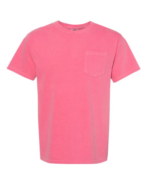 Unisex Garment-Dyed Heavyweight Pocket T-Shirt - Crunchberry Front