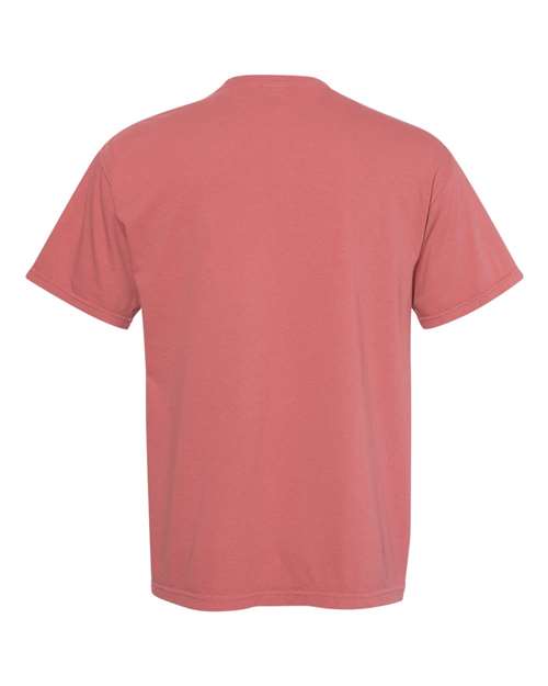 Unisex Garment-Dyed Heavyweight Pocket T-Shirt - Cumin Back