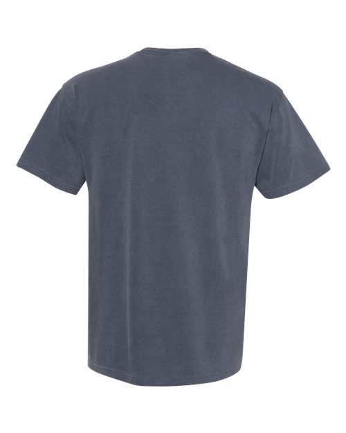 Unisex Garment-Dyed Heavyweight Pocket T-Shirt - Denim Back