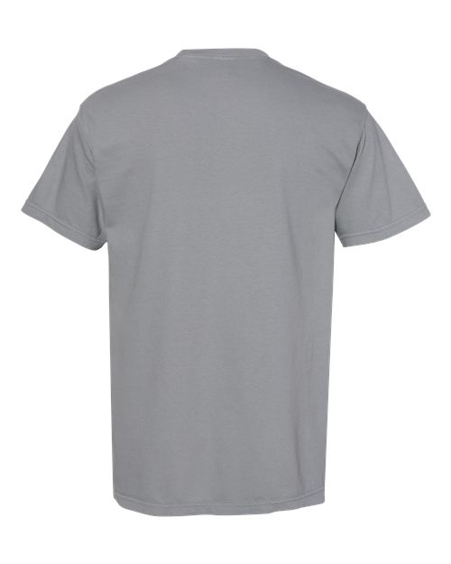 Unisex Garment-Dyed Heavyweight Pocket T-Shirt - Granite Back