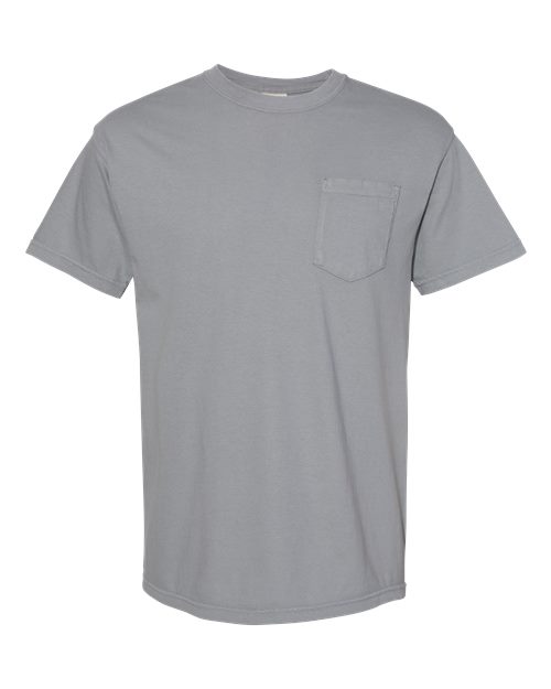 Unisex Garment-Dyed Heavyweight Pocket T-Shirt - Granite Front