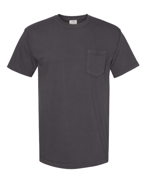 Unisex Garment-Dyed Heavyweight Pocket T-Shirt - Graphite Front