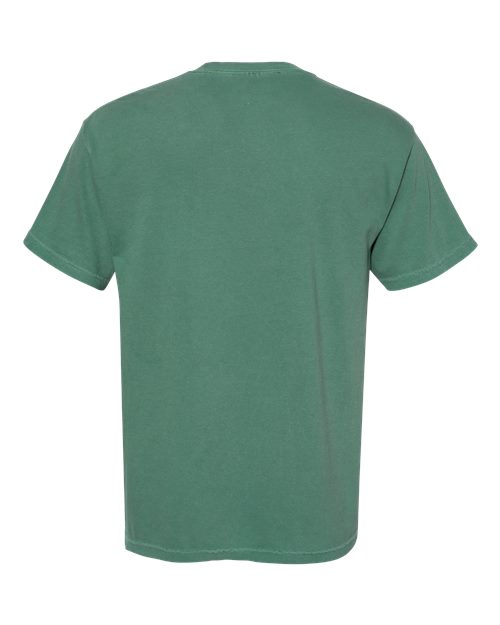 Unisex Garment-Dyed Heavyweight Pocket T-Shirt - Light Green Back