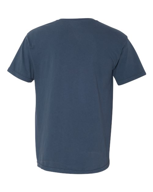 Unisex Garment-Dyed Heavyweight Pocket T-Shirt - Midnight Back