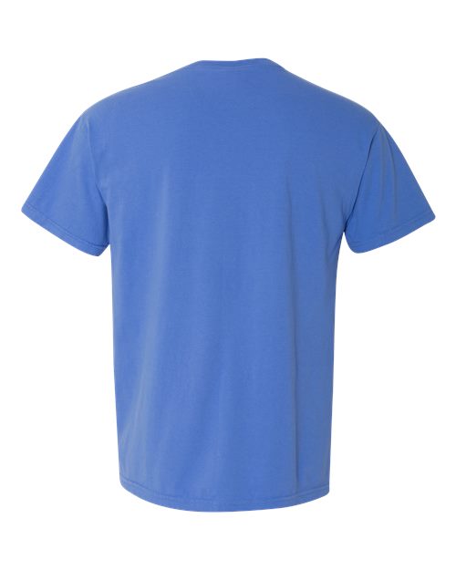 Unisex Garment-Dyed Heavyweight Pocket T-Shirt - Mystic Blue Back