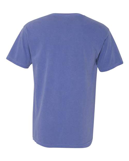 Unisex Garment-Dyed Heavyweight Pocket T-Shirt - Periwinkle Back
