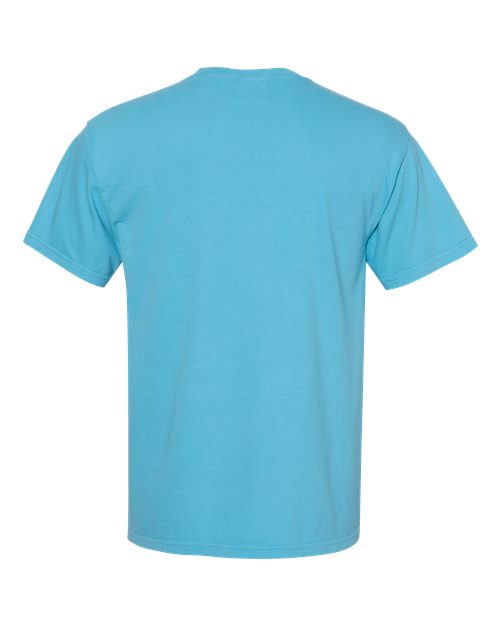 Unisex Garment-Dyed Heavyweight Pocket T-Shirt - Sapphire Back