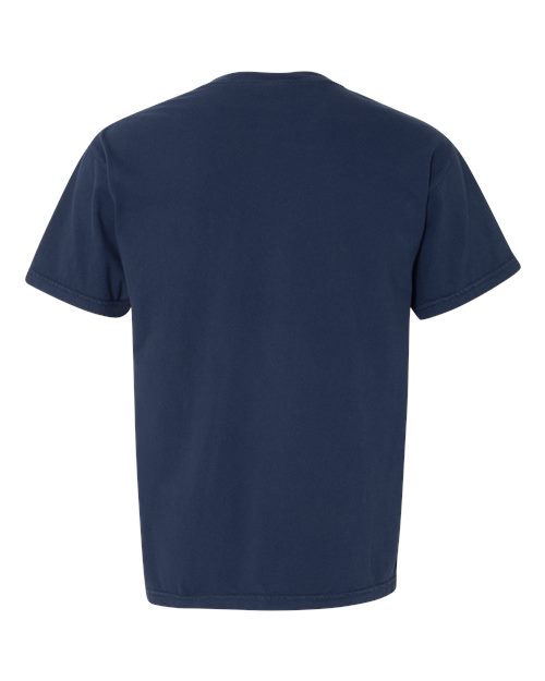 Unisex Garment-Dyed Heavyweight Pocket T-Shirt - True Navy Back