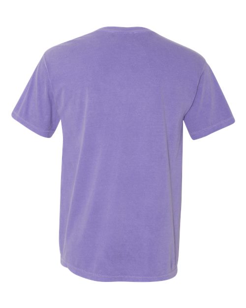 Unisex Garment-Dyed Heavyweight Pocket T-Shirt - Violet Back
