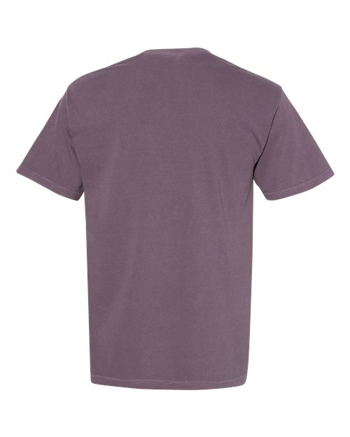 Unisex Garment-Dyed Heavyweight Pocket T-Shirt - Wine Back