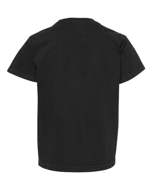 Youth Garment-Dyed Heavyweight T-Shirt - Black Back