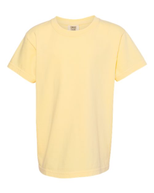 Youth Garment-Dyed Heavyweight T-Shirt - Butter Front