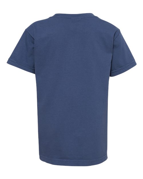 Youth Garment-Dyed Heavyweight T-Shirt - China Blue Back